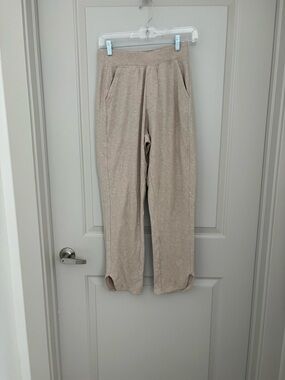 Beige Soft Lounge Pants Pact Organic Cotton Size S NWOT